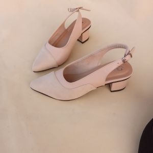 sepatu wanita terbaru hak tinggi 5cm heels shoes sol karet