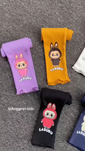 Legging anak perempuan legging sablon karakter labubu usia 0-8 tahun