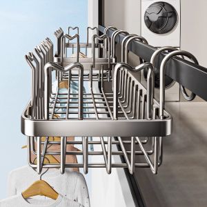 SHENFAN | Balcony Railing Clothes Hanger Shoes Rack for Fence Installation
