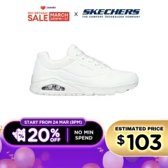 Skechers Men DC Collection SKECHERS Street Uno Shoes - 802012-WHT