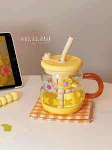 แก้วน้ำดื่มชาแยกจากแก้วน้ำแก้วแก้วน้ำดื่มชาแบบแยกส่วนผสมที่ทนต่อความร้อนสูงพร้อมสตรีท์สไตล์ใหม่ปี 2024