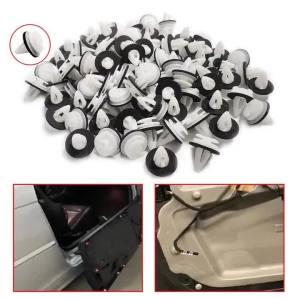 PINMOAP Door Panel Clips Fit for 9mm Hole Durable Automotive Interior Trim Fasteners Replacement Retainer Mounting Parts