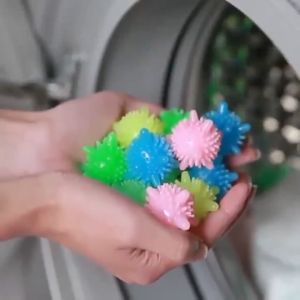 Combo 10 Banh Bóng Gai Nhựa Sinh Học Hỗ Trợ Giặt Giũ - Bóng Giặt Thông Minh Cầu Gai Thả Máy Giặt Hỗ Trợ Giảm Nhăn