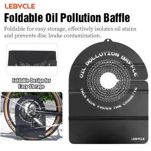 LEBYCLE Folding Bike Oil Polution Baffle Bike Wash Disc Brake Cleaning Protection Cover Bike Disc Wash Cover Anti-Oil Baffle