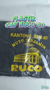 Kantong Plastik RUCO Lebar 40 Kresek HD Ekonomis Tebal Murah isi 15 pcs Daur Ulang