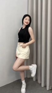 Quần Short KaKi Cạp Cao BigSize Gập Gấu MiSoul Quần Đùi Sắn Gấu Phong Cách Hàn Quốc 263