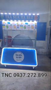 XE BÁN HÀNG INOX 1M2 *60 ĐÈN LET SIÊU SÁNG ĐÈ CAN MIỄN PHÍ THEO YÊU CẦU GIAO HÀNG MIỄN PHÍ CƠ KHÍ TÂN NGỌC CHÂU 0937 272 899