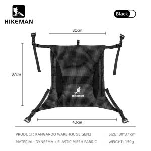 HIKEMAN | Hikeman 9L Backpack Expansion Bag Gen2 Dyneema Outdoor Camping Hiking Pouch Ultralight Waterproof Extender Pocket