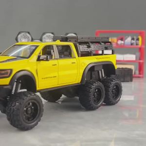Kích Thước Lớn Tỉ Lệ 1:24 Voi Ma Mút 6X6 Xe Bán Tải Địa Hình Đồ Chơi Xe Ô Tô Mô Hình Hợp Kim Mô Phỏng Vật Trang Trí Cho Bé Trai Quà Tặng