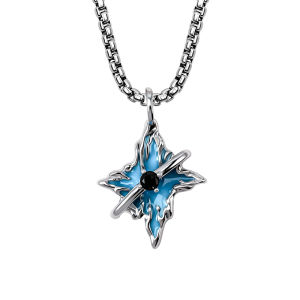 CHUNYAN | Sterling Silver 999 Elegant Pendant Necklace
