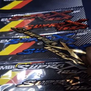 2 Emblem Honda Supra X 125 R Logo Motor 3D Akrilik Variasi Modipikasi