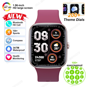 Women Smart Watch Custom Dials 200+ AMOLED Screen BT Call Heart Rate Monitor Fitness Clock Multiple Sports Modes Men Smartwatch