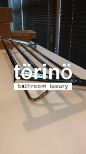 torino Bathroom Accessories Stainless Steel 304 600mm Double Towel Rack Q3P Series Rak Tuala 浴室毛巾架