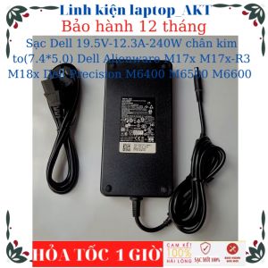Sạc Laptop Dell 19.5V-9.23A-180W chân kim to Dell Alienware 17-R2 M15X R1 M15X R2 M15X R3 M15X R4 Dell Precision M4600 M4700 M4800