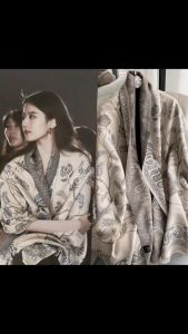 Khăn Cashmere Dệt Sợi Kích Thước 185cm x 65cm Thời Trang Sang Chảnh Cho Các Quý Cô Khăn Choàng Lưu Diệc Phi