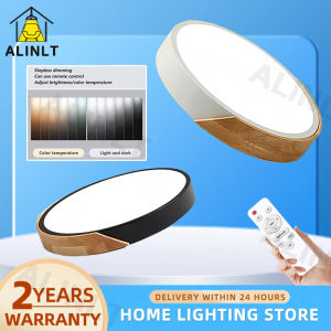 Ceiling Lights Modern Design Nordic Dimmable Tri Color LED Ceiling Lamp 18W 27W With Remote Control For Bedroom Living Bathroom kitchen Center Light ALINLT