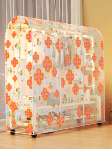 Transparent Dustproof Cover for Floor Standing Clothes Hanger Full Enclosure Coat Dust Bag Home Storage Organization