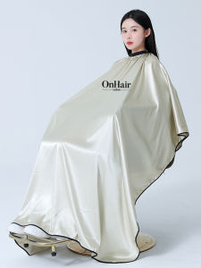 Salon Professional Hairdresser Long Apron Fashionable High End Barber Shop Haircut Shaving Apron with Trendy Logo for Kids