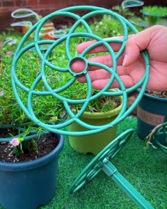 Stackable Sunflower-Shape Flower Support Frame | Rangka Penyangga Bunga Berbentuk Bunga Matahari