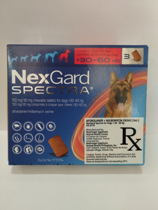 NexGuard Spectra for Dogs 30 to 60 kilos | Lazada PH
