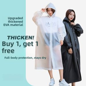 Disposable Long Thick Outdoor Raincoat Mens Style Full Body Waterproof Adult And Child Portable Transparent Rain Poncho for Hiking