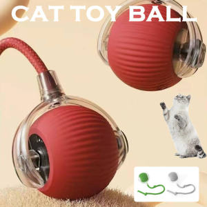 Cat Toy Ball Automatic Cat Interactive Rolling Teasing Ball Rechargeable Pet Kitten Toy Ball