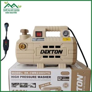 Máy rửa xe Dekton DK-CWR2200VTG 2200XMAX có chỉnh áp 790W có công tắc chống rò điện máy bơm nước