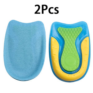 1Pair Silicone Heel Insoles Shock Absorbing Shoe Pad Plantar Fasciitis Heel Protector Foot Pain Relief Gel Cushion Self-Adhesive