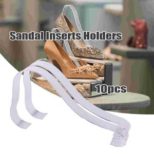 10Pcs Clear Acrylic Women Sandal Shoes Display Stand Inserts Holder