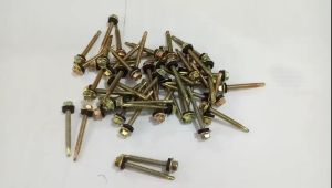 Baut baja ringan Roofing Screw 12x45 KUNING /50pcs aksesoris teknik bengkel