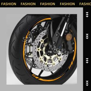 12"13"14"15"16"17"18" inch Motorcycle Reflective Rim Sticker Wheel Hub Stripe Tire Decal Waterproof Tape Racing Accessories Used For Kawasaki Suzuki Honda YAMAHA BMW KTM Triumph Benelli Aprilia