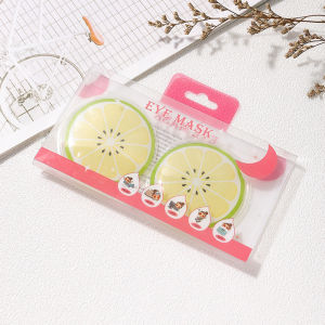 Fruit-Themed Reusable Gel Eye Mask – Hot & Cold Compress Pads for Eye Relaxation Cooling & Warming Relief (Watermelon/Cucumber)