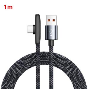 【Y】100W USB To Type C Fast Charging 90° Elbow Data Cable PD USB C Super Charging Game Cable For Phone