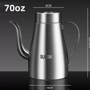 Large Non-Drip Oil Can with Filter