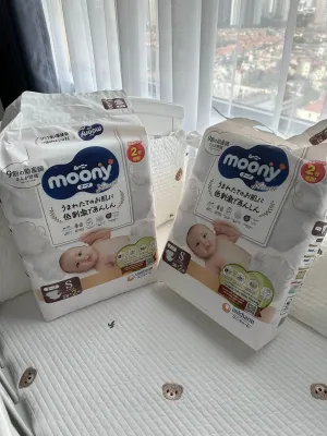Tã Dán Moony trắng size S 58 miếng