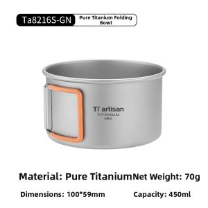 Tiartisan | Portable Folding Titanium Camping Bowl