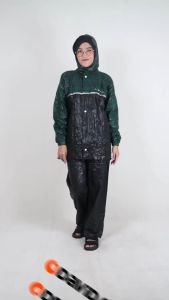 Jas Hujan Setelan Jaz Ujan Dewasa Raincoat Mantel Plevia Rush 8110