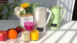 Máy làm sữa hạt Yokudos đa năng Máy ép sữa đậu nành gia đình Máy ép trái cây mini đa năng dung tích 1200ml，9 chức năng xay nấu Bảo hành 2 năm