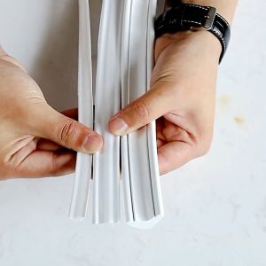 5 Meter PVC internal corner line Flexible Wall Molding Trim Peel and Stick Caulk Strip for Wall CornerFloorCeiling