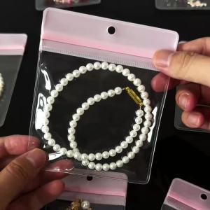 10Pcs Multi Size EVA Hang Hole Self Seal Packaging Bags Jewelry Organizer For Earrings Bracelet Storage Display Gift Packaging