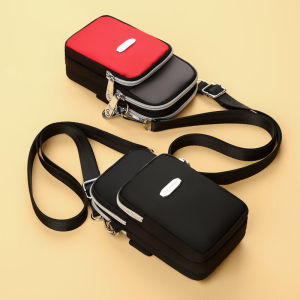 กระเป๋าสะพายข้างผ้าอ๊อกซ์ฟอร์ดขนาดเล็ก น้ำหนักเบา เรียบง่าย Running ผู้หญิง กระเป๋าข้อมือ กระเป๋าโทรศัพท์มือถือ ทันสมัย สไตล์เกาหลี Pure Color