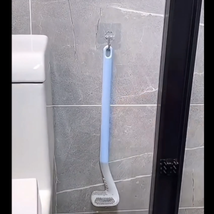 Silicone Toilet Bowl Brush | Flexible Durable & Hygienic | Deep Cleaning | Non-Scratch | Black Blue Green White