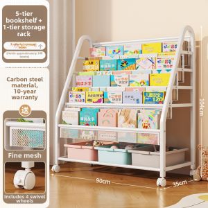 Reading Area And Toy Storage Childrens Shelf and Storage Rack