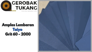 Amplas Lembaran Taiyo 9x11 Inch / Amplas Besi Kayu Tembok Serbaguna / Amplas Lembaran Isi 5 Pcs