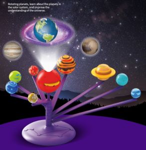 8 Planets Model Toys With Projector Science STEM Can Solar System Science Educational Learning Toy For Kids boys girls Christmas gift