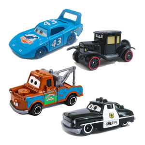 Takara Tomy | Cars Toy Pixar Cars Toy Lightning McQueen Jackson Storm Mater Sheriff 1:55 Diecast Model Car Toys Children Birthday Gifts