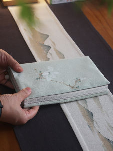 Hand-Painted Cotton Linen Book Cover Original Creative Cultural Product High-Aesthetic Value Fabric Book Skin