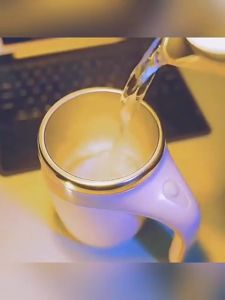 🔥พร้อมส่ง🔥 แก้วมักคนกาแฟอัตโนมัติ แบบแม่เหล็ก หมุนได้ แบบพกพา