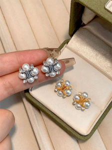 Elegant Pearl Stud Earrings Womens Commute Versatile Stylish Summer Daily Fashion Jewelry Ear Jewelry Alloy Plated Silver Gold