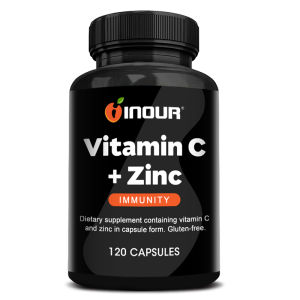 Vitamin C 1000mg Zinc 10mg Supplement Immunity Support Gluten-Free Dietary Supplement